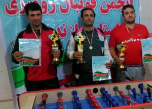 کسب مقام‌ سومی مسابقات فوتبال روی میز استان مازندران توسط ورزشکار رامسری+ عکس