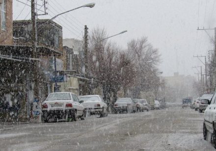 برف و باران در راه مازندران